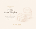 Celaine Floral Wrist Weights